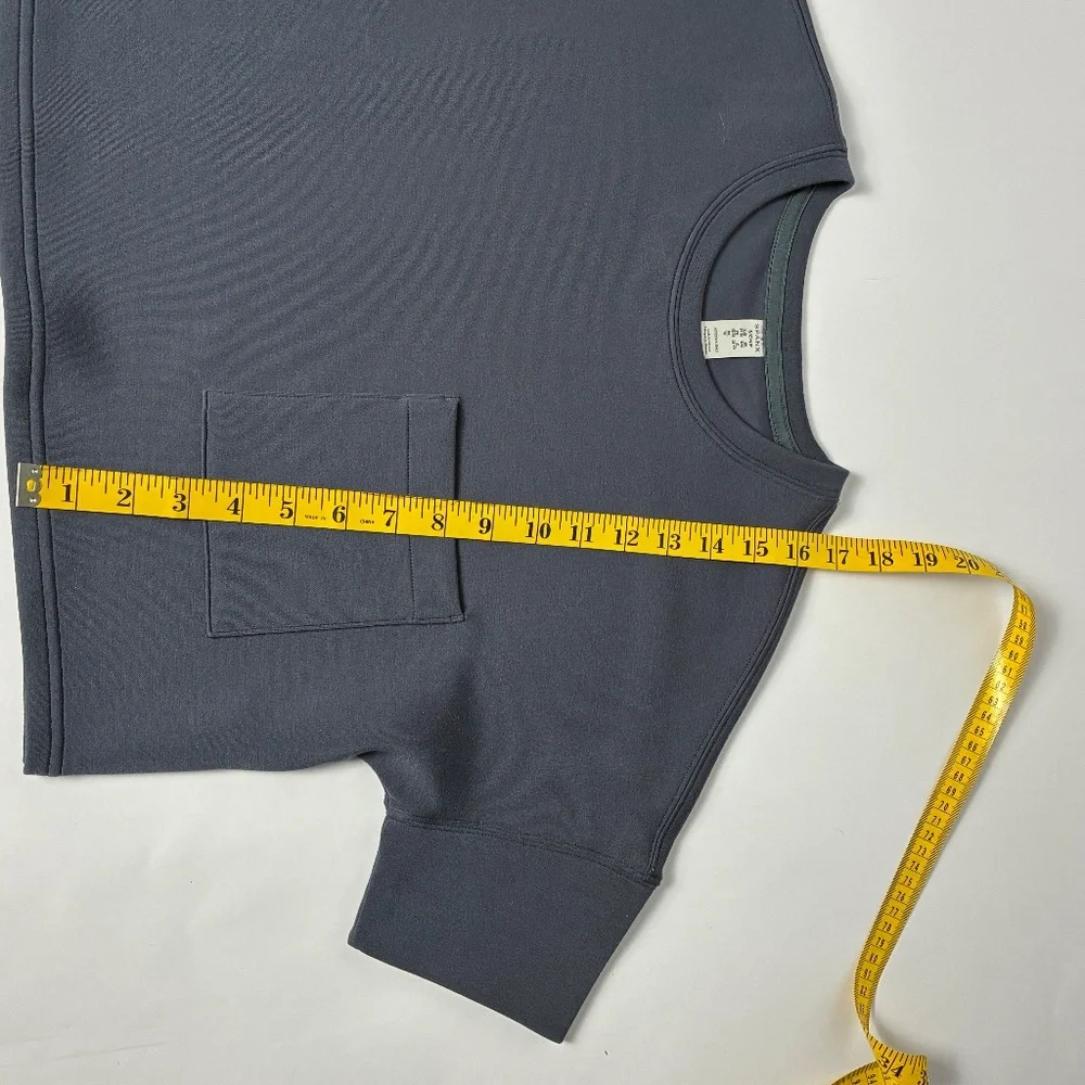 Spanx AirEssentials Cropped Tee Small – Smoke Gray - Picture 4 of 7